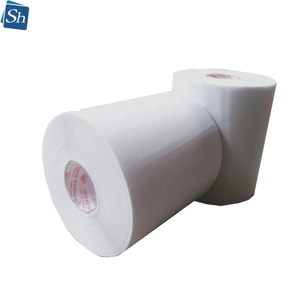 Yiwu factory iron on heat transfer tape hot-fix rhinestone transfer paper hot fix tape roll