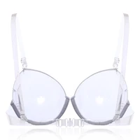 

3/4 Cup Transparent Clear Push Up Bra Strap Adjustable Invisible Bras Women Underwire Underwear