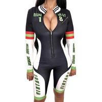 

Long Sleeve Zipper One Piece Jumpsuit Sports 2019