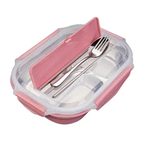 

Amazon 304 Stainless Steel Capacity Insulated Lunch Box Insulation Non-slip Anti-scalding Student Adult Portable Lunch Box