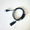 Professional export USA approval SPT-2 power cord salt lamp power cord with on off switch E14 full thread