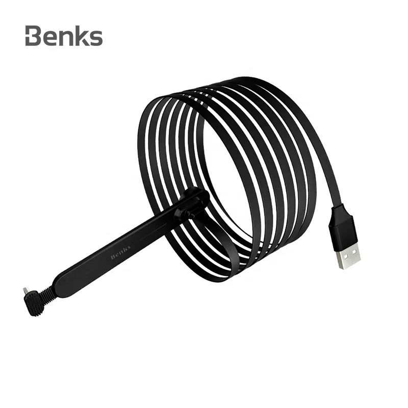 

Benks L Bending Phone Games Mobile Charging Cable Gaming Usb Cable For Micro, Black