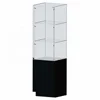 LED spotlight 78" fixed distance shelves mirr Deck Tower Jewelry display/museum pedastal display case