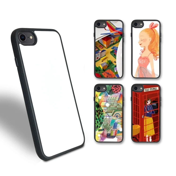 

high quality sublimation phonecase,for iphone sublimation case with insert, White,black,clear