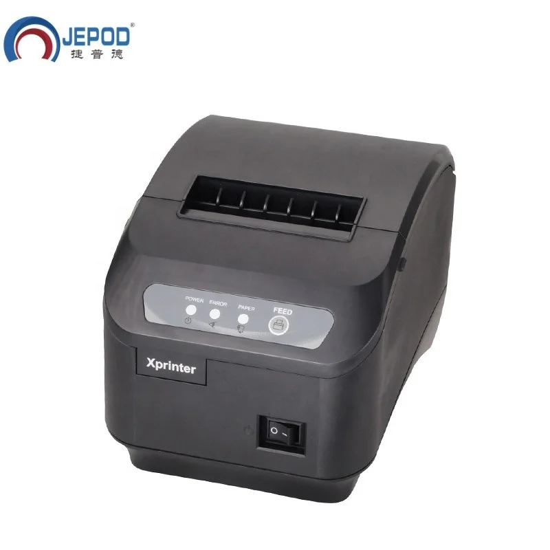 

JEPOD XP-Q200II Xprinter High quality 80mm bill POS printer thermal printer with automatic cutter, Black/white