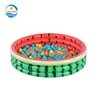 Indoor outdoor for children's kids 3 rings PVC watermelon inflatable baby swimming pool