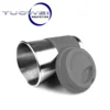 2019 high quality brushed stainless steel And Rubber Cup Plastics Parts