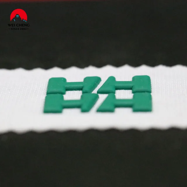 High Density Printed Custom 3D Name Logo Heat Transfer iron on silicone letters  for T-shirt