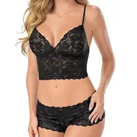 

Sexy Lace Underwear Lingerie Bra & Briefs Set Sleepwear