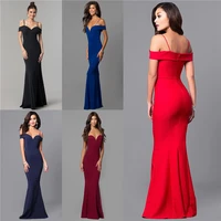 

2019 Fashion Off Shoulder Spaghetti Strap Mermaid Evening Gowns