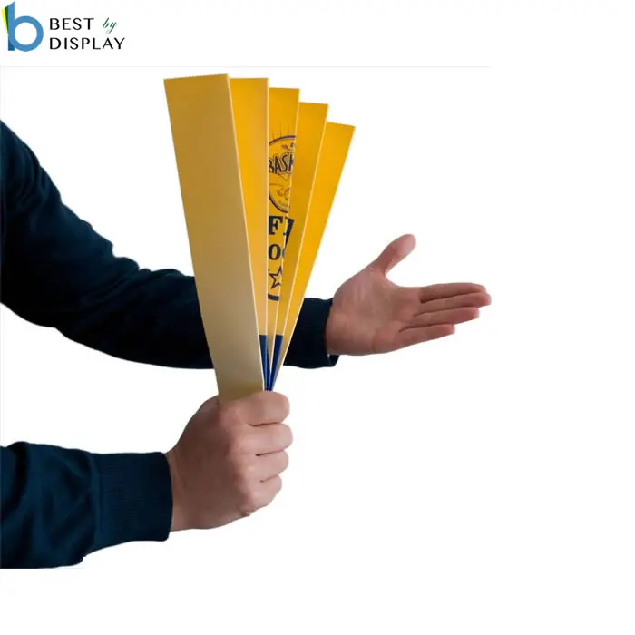 
Promotion paper banner cheerful cardboard hand fan clapper 