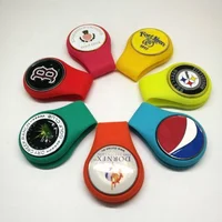 

Silicone golf hat clip and personalized ball marker