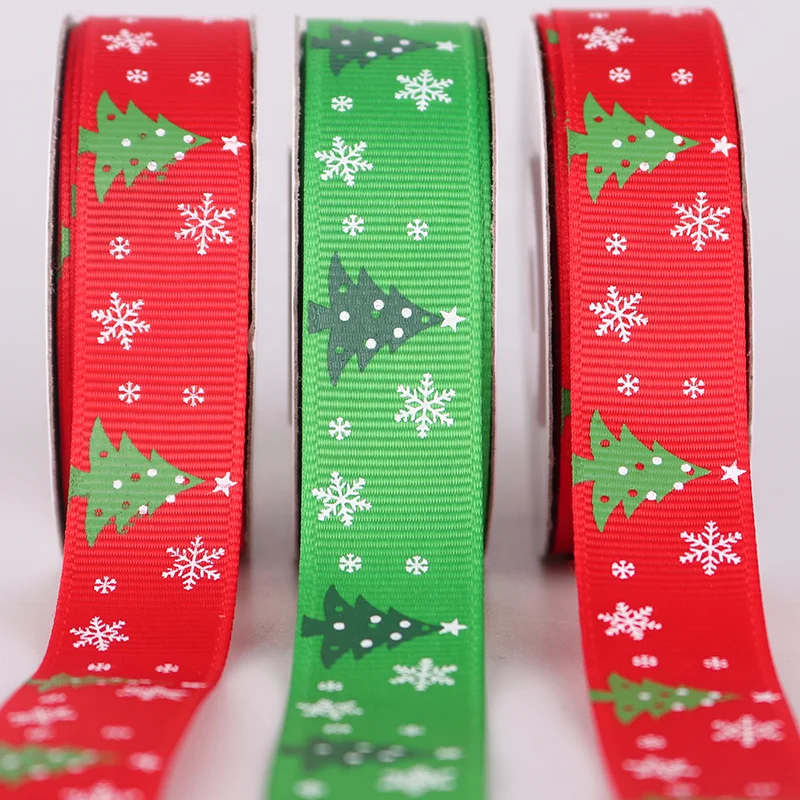 

Christmas custom 2cm Grosgrain Ribbon holiday celebration Christmas Tree ribbon