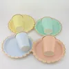 Cocktailed Paper Plates 7 Inch and 9 Inch Disposable Round and Square Paper Cups 9 oz Paper Tableware Set in Solid Color