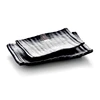 Multi size 100% melamine dish rectangle black frosted plate melamine