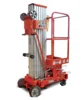 Single mast aluminum alloy one man telescopic hydraulic lift
