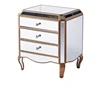 Convenience Concepts Gold Coast Vineyard 3 Drawer Mirrored End Table VP-m4004#