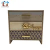 Metal handle wood drawers jewelry box crate wooden storage chest