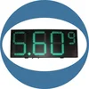 8inch green 8.889 format led segment gas station price display sign