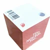 Factory custom printed paper block sheet paper memo cube with pen hole