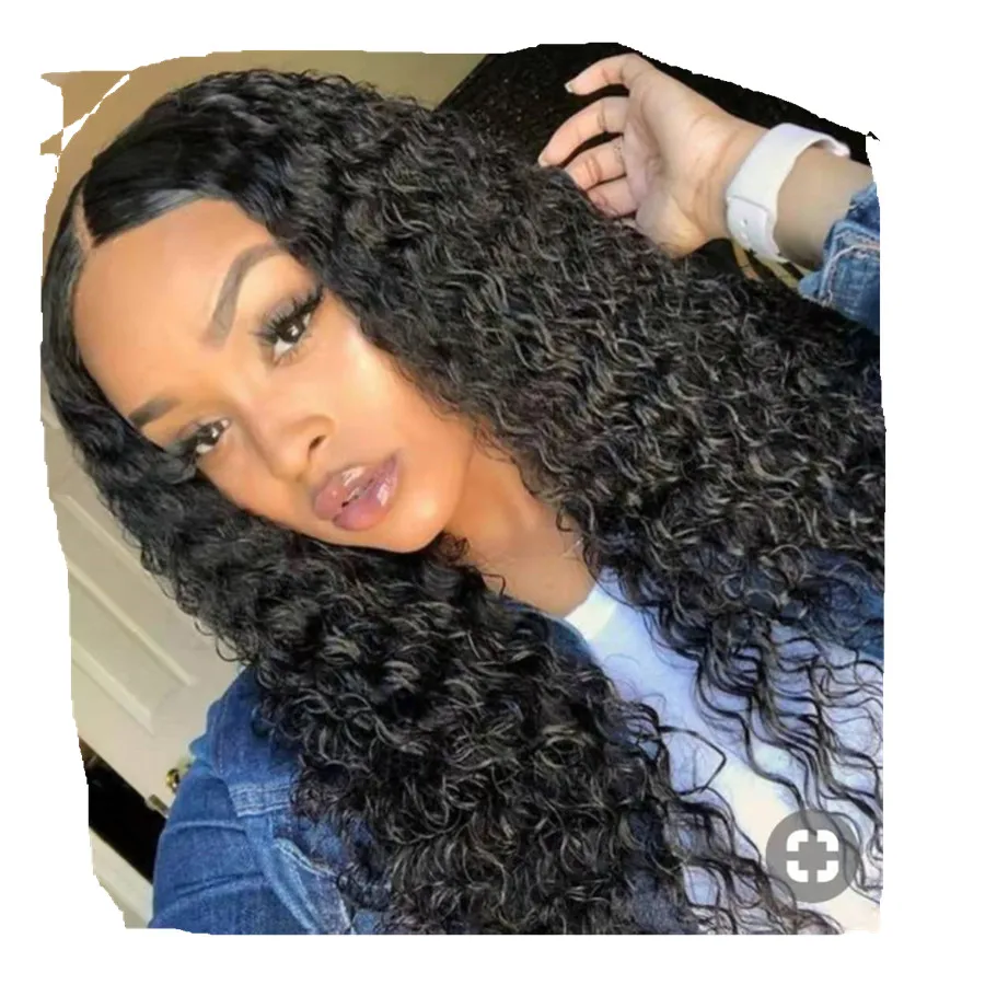 

130% density free ship 10a full lace wig raw natural peruvian hair water wave curly 360 lace frontal wig