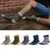 2019 winter new men's stockings fresh food french fries series tide navy blue socks