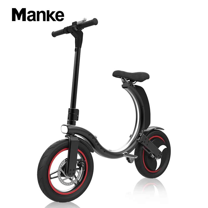 

HOT SALE!!! Manke High quality foldable electric scooter for adult 36v 14inch light scooter electric Mini foldable e-bicycle