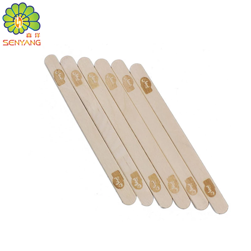 

Factory Serve Custom printed Birch wood Popsicle and Ice cream wooden stick, 100%natural wood color