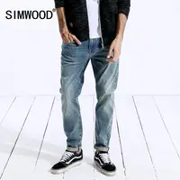 

SIMWOOD 2020 New Jeans Men Classical Jean High Quality Straight Leg Male Casual Pants Plus Size Cotton Denim Trousers 180348