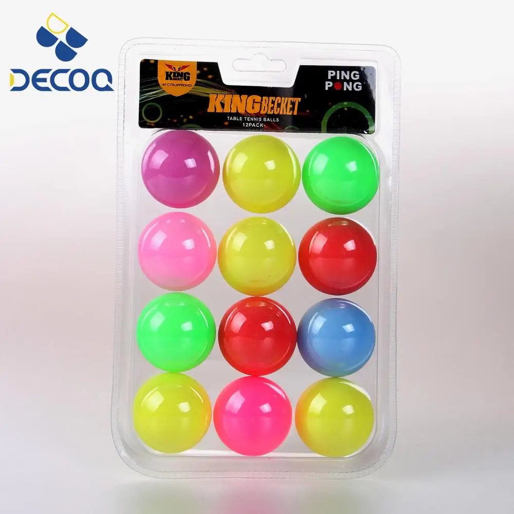 6 balles de Ping pong colorées pas cher 
