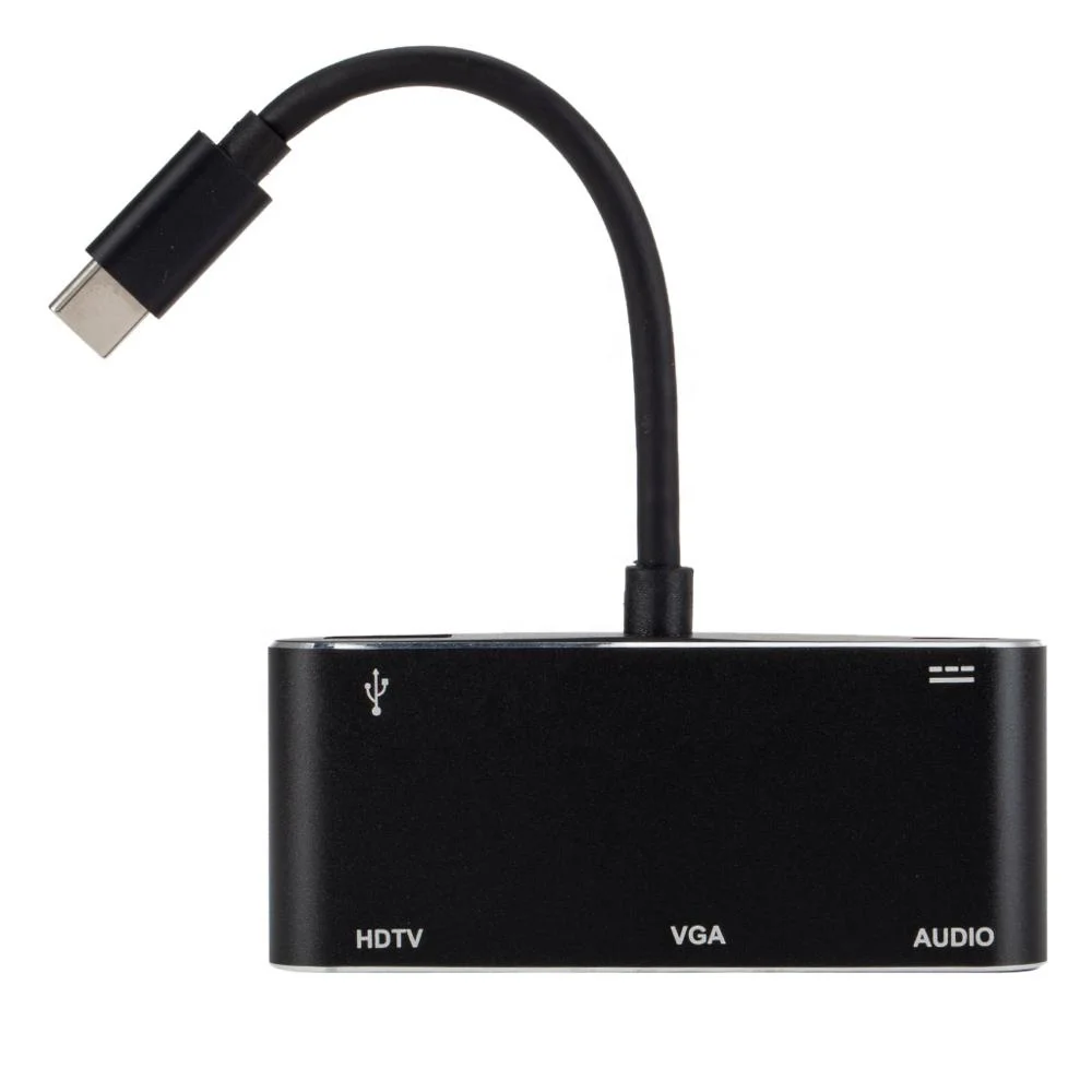 

4 in 1 USB Type C USB 3.1 TO HDMI VGA Audio usb 3.0 Adapter for Google Huawei Samsung S9