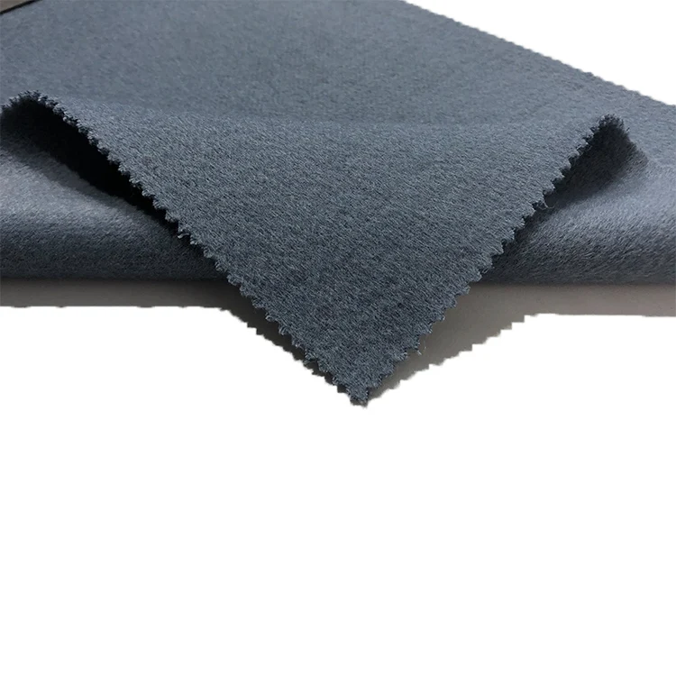 
hot sale stock sweater brushed double side woven merino wool fabric 