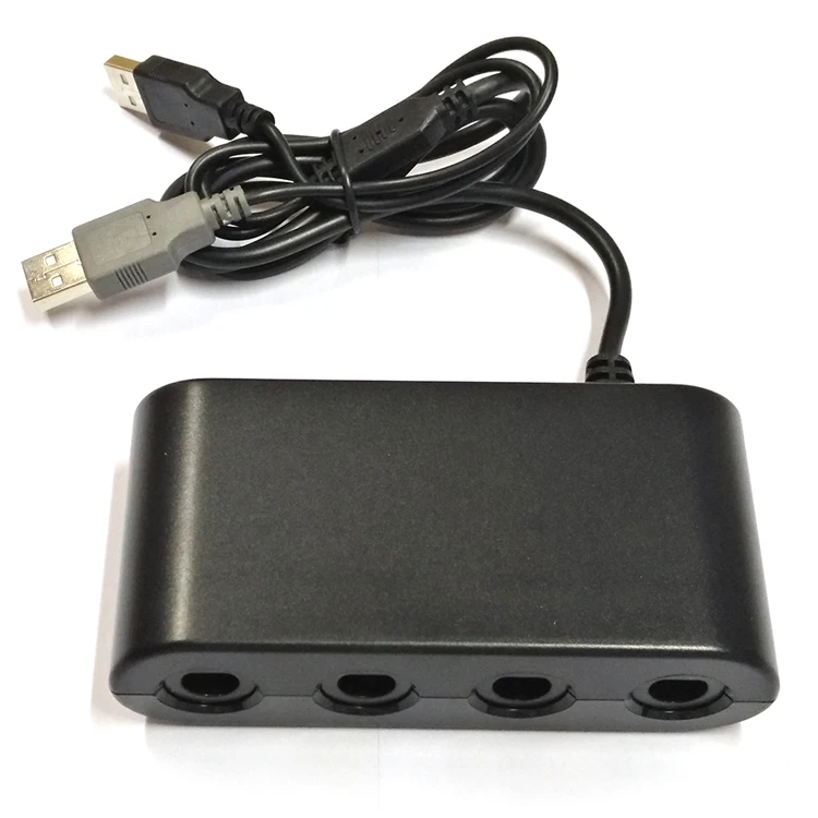 

For Gamecube Controller Adapter for Wii U Switch PC, Black