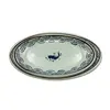 Factory direct decal series tableware 14 16 inch oval melamine deep plate set