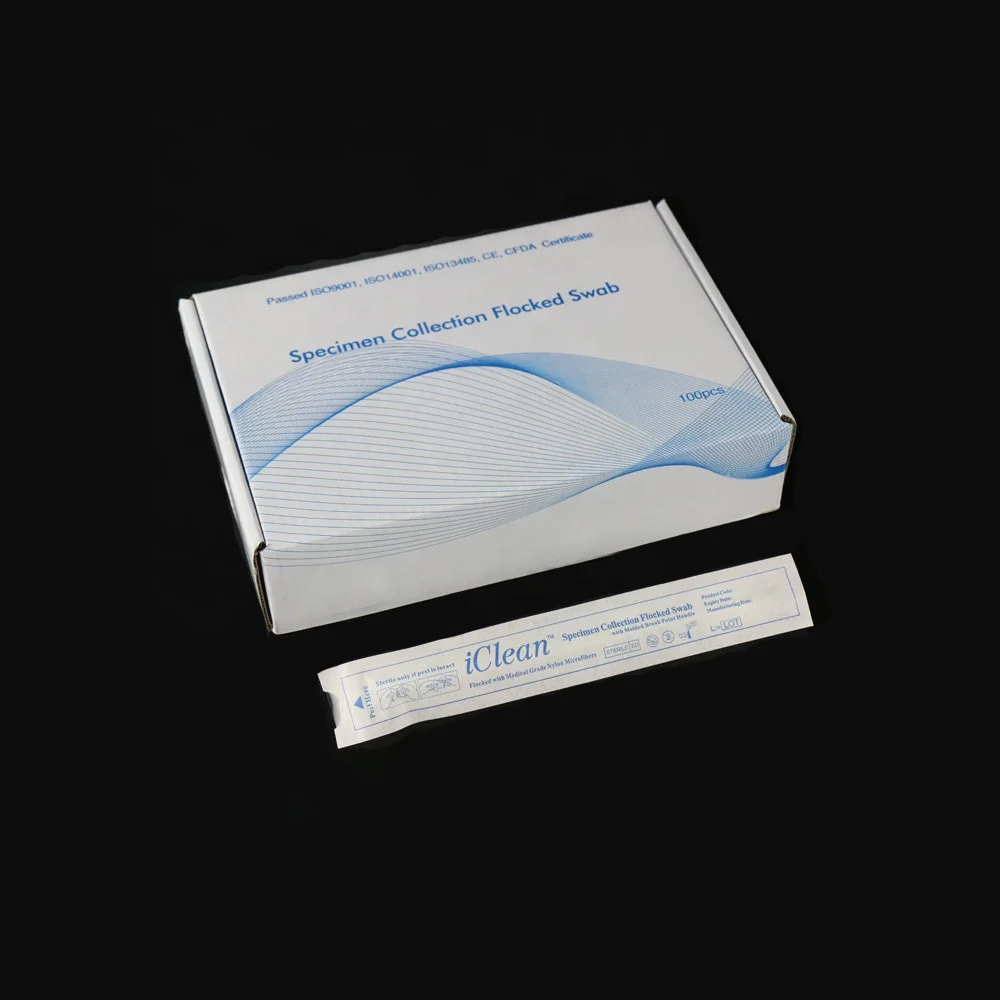 
specimen collection flocked swab cell Specimen Sampling Test Swab Tube Collection Universal 