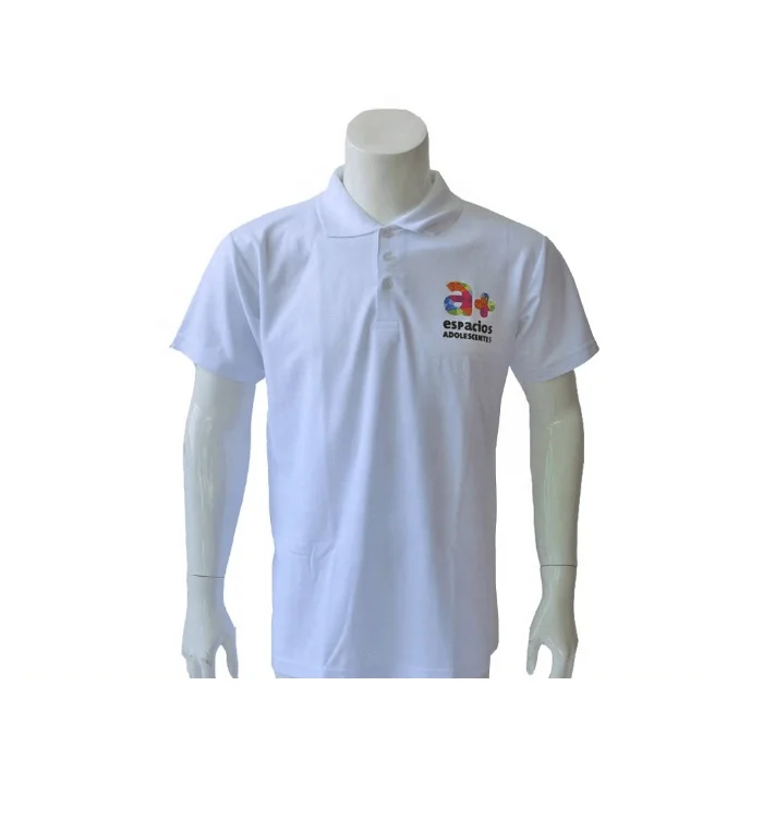 

cheap 65% polyester 35% cotton promotional polo shirt, White