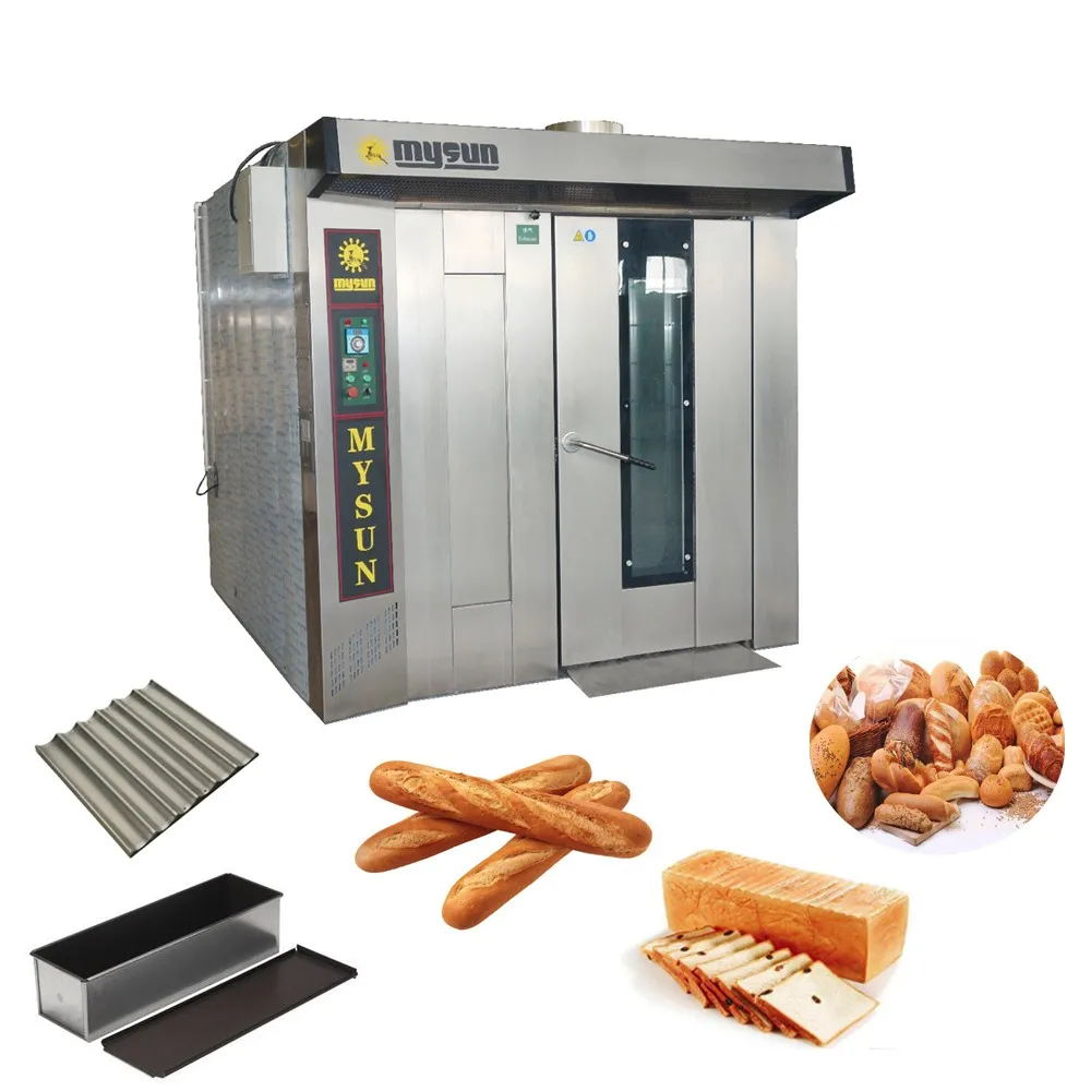 
prices 64 trays gas mini rotary bread oven bakery/stainless steel baking oven for bread 