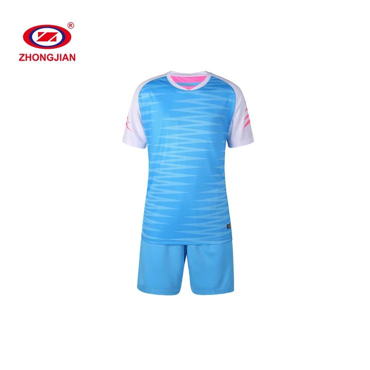 

Custom Kids Football Team Kits 100% Polyester Kids Soccer Uniform Set, Pink,white,blue,yellow,red