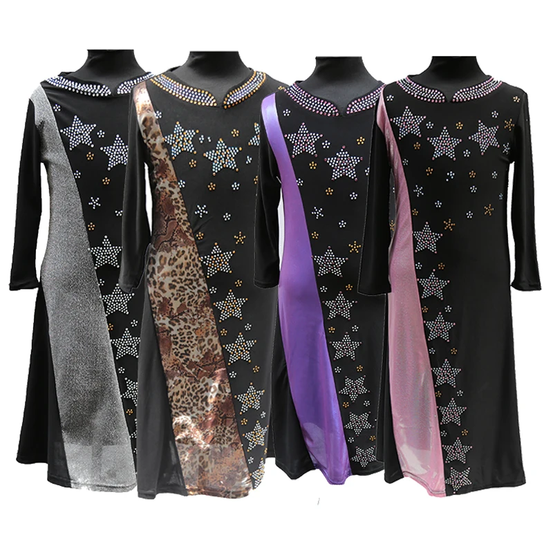 

2019 hot selling star kids muslim clothing Ramadan Prayer abaya including hijab, Mix color