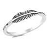 Hotsale cute Stainless Steel Women Finger Ring Designs Fashion Military feather Ring