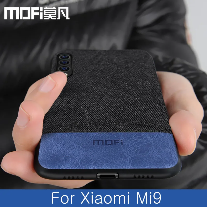 For Xiaomi mi9 case cover global back cover silicone protective fabric cloth shockproof cases capas MOFi original mi 9 SE case