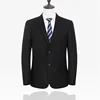 Latest Fashionable Outdoor Brief Business Office Black Blazer For Man