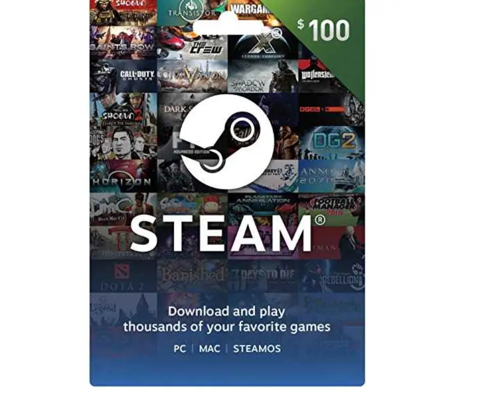 

US Service Play station Steam 100$ Dollar Recharge Card for games, N/a