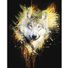 5d Diy Diamond Painting Cross Stitch Wolf Head Full Square Round Drill Animal Series Rhinestones Embroidery Mosaic Decorations