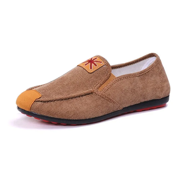 

fashion casual men loafer shoes with low price flat canvas shoes, Customized