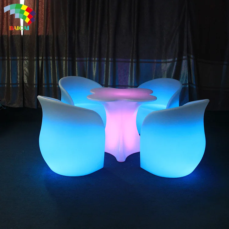 
2020 Wholesale outdoor led furniture table 
