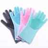 FDA Approve Silicone Cleaning Brush Scrubber Gloves Heat Resistant, Multi-functional for Dish wash, Cleaning, Pet Hair Care etc.