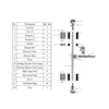 Hot Dip Galvanized Full Sets Shipping Container Lock Cam and Keeper
