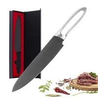 

High quality New design black stainless steel chef knife 8 inch professional kitchen knife for kitchen