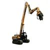 Rescue flood fighting rotary drill pile driver